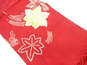 絞り金彩紅葉模様名古屋帯